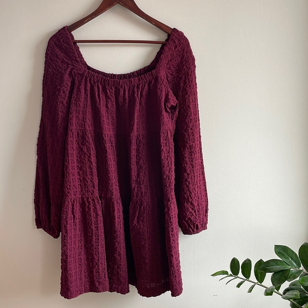 H&M Peasant Tiered Mini Dress